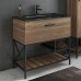 Мебель для ванной Comforty Бредфорд 90 дуб темный