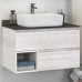 Мебель для ванной Comforty Прага 75 дуб белый с серой столешницей (T-Y9378)