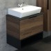 Мебель для ванной Comforty Штутгарт 60 дуб тёмно коричневый с черной столешницей (9055RA-50)