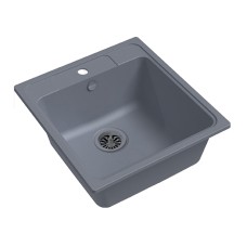 Кухонная мойка Ewigstein Elegant 50 серый металлик
