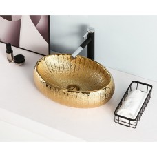 Раковина Gid 9030g золотая