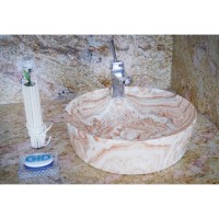 Раковина Gid Mnc535 белая/коричневая