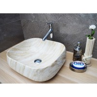Раковина Gid Mnc554 белая/бежевая