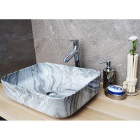 Раковина Gid Mnc597 белая/серая