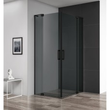 Душевой уголок Cezares Slider A2 80/90 C NERO прозрачное стекло, профиль черный