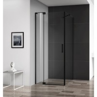 Душевой уголок Cezares Slider AH1 100х80/90 C NERO прозрачное стекло, профиль черный