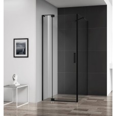 Душевой уголок Cezares Slider AH1 100х80/90 C NERO прозрачное стекло, профиль черный