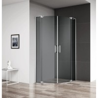 Душевой уголок Cezares Slider R2 90/100 GRIGIO Cr тонированное стекло, профиль хром