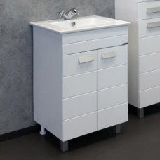Тумба с раковиной Comforty Модена М 60 белая матовая