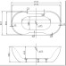 Акриловая ванна Belbagno 179.5х85.5 BB28