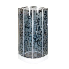 Душевая кабина Deto BМ1590 N (без крыши) Black