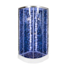 Душевая кабина Deto BМ1510 LED с гм. Black