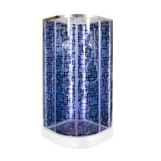 Душевая кабина Deto BМ1510 N LED Black