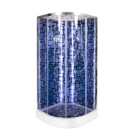 Душевая кабина Deto BМ1510 N LED с гм. Black