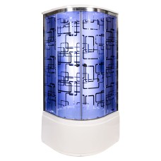 Душевая кабина Deto BМ4510 LED с гм. Black