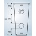 Раковина Gid Nb131gm зеленый хаки