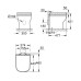 Приставной унитаз Grohe Euro Ceramic 39555000 с сиденьем