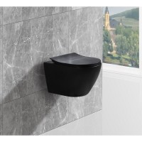 Подвесной унитаз Esbano Amapola Matt Black