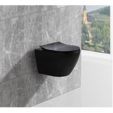 Подвесной унитаз Esbano Amapola Matt Black