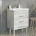 Тумба с раковиной Comforty Никосия 70Н дуб белый