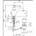 Смеситель Cezares Margot LSM1-03/24-N для раковины