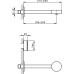 Внешняя часть смесителя для раковины Cisal Slim SM01351040