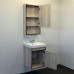 Зеркальный шкаф для ванной Comforty Вена 45 дуб дымчатый
