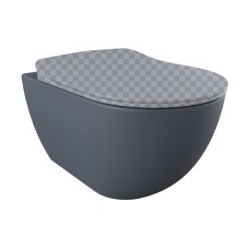 Подвесной унитаз Creavit Free FE320-11BM00E-0000 базальт матовый