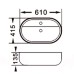 Раковина Gid D1346 белая
