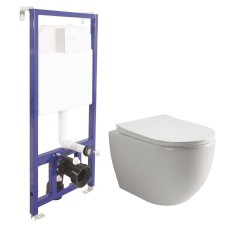 Унитаз Ceramicanova Mia CN1805 с инсталляцией Berges Novum
