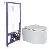 Унитаз Ceramicanova Moments CN3003 с инсталляцией Berges Novum