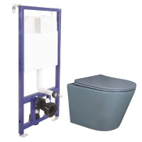 Унитаз Gid Tr2130GM с инсталляцией Berges Novum