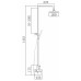 Душевая стойка Comforty FF018W-CMT матовая
