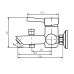 Смеситель для ванны Dorff Logic D3010000SS