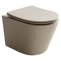 Подвесной унитаз Ceramicanova Balearica CN6000MC капучино матовый