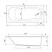 Акриловая ванна Cezares Eco 170х75