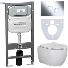 Унитаз с инсталляцией Ceramicanova Play CN3001_1001CH_1000