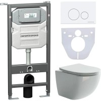 Унитаз с инсталляцией Ceramicanova Forma CN3009_1001W_1000