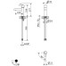 Смеситель для раковины Cezares LEAF-LSM1-L-01-W0