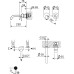 Смеситель для раковины Cezares LEAF-BLI2-L-01-W0