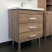 Тумба с раковиной Comforty Никосия 70 00-00008854 дуб темный