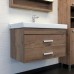 Тумба с раковиной Comforty Никосия 80 00-00008856 дуб темный
