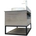 Тумба с раковиной Comforty Порто 90.5 00-00009322 дуб дымчатый