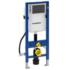 Инсталляция для унитаза Geberit Duofix 111.350.00.5 с кнопкой Geberit Sigma 30 115.883.DW.1 черный
