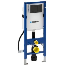 Инсталляция для унитаза Geberit Duofix 111.350.00.5 с кнопкой Geberit Sigma 30 115.883.16.1 матовый черный