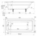 Чугунная ванна Delice Parallel 170х80 DLR220502-AS