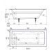 Чугунная ванна Delice Parallel 180х80 DLR220506R-AS на ножках