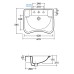 Раковина Globo Ausilia 67х54,5 DS006.BI*1