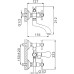 Смеситель для ванны Frap H732 F32732-B
