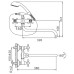 Смеситель для ванны Frap H19 F2619